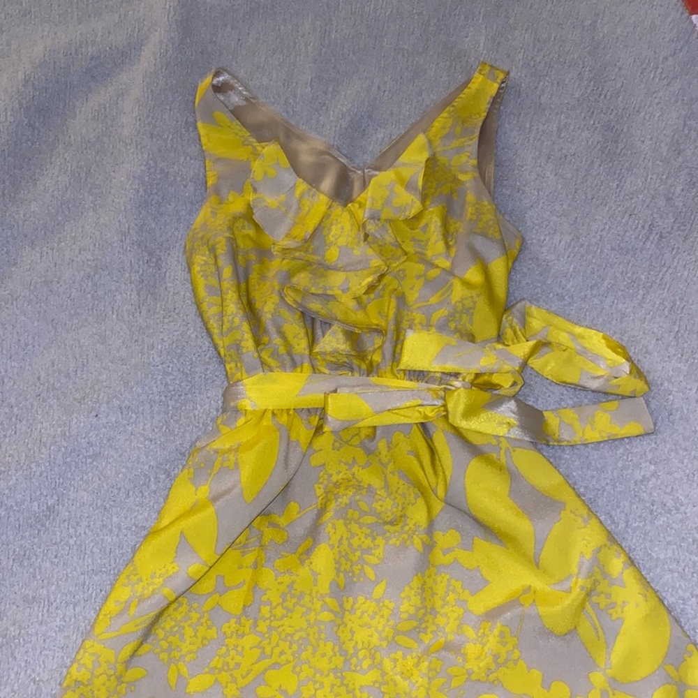 Yellow cocktail dress